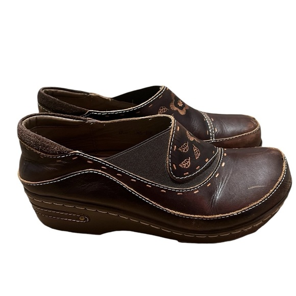 Spring Step L’Artiste Burbank brown leather clogs art to wear tooled leather - Picture 3 of 11
